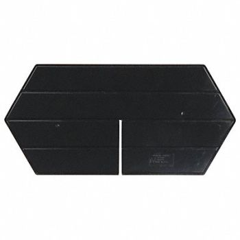 QUANTUM STORAGE SYSTEMS Divider 9 1/4 in Black 10, 11M603