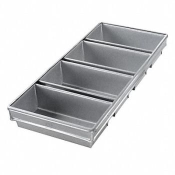 CHICAGO METALLIC Bread Pan 4-Strap 9x4-1/2, 11M722