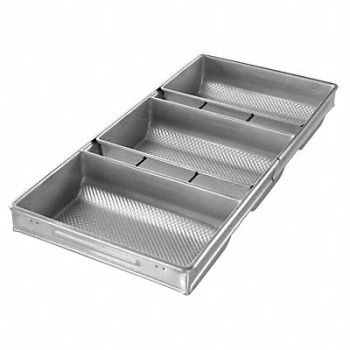 CHICAGO METALLIC Rye Bread/Miche Pan Set, 11M745