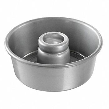 CHICAGO METALLIC Angel Food/Tube Cake Pan Plain 7-1/2, 11M771