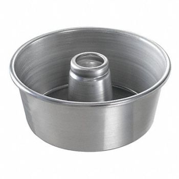 CHICAGO METALLIC Angel Food/Tube Cake Pan Plain 9-1/2, 11M775
