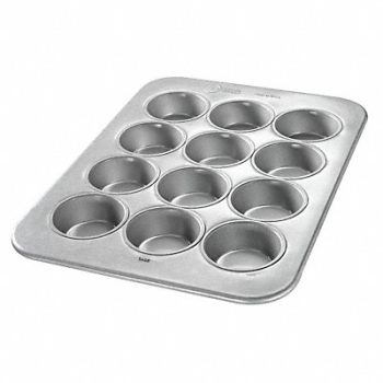 CHICAGO METALLIC Large Muffin Pan 12 Moulds, 11M852