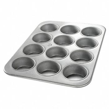 CHICAGO METALLIC Jumbo Muffin Pan 12 Moulds, 11M858