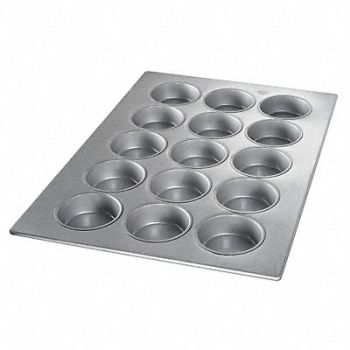 CHICAGO METALLIC Mini Cake Muffin Pan 15 Moulds, 11M869
