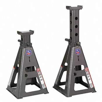 GRAY Vehicle Stand Pin Style 25 Tons Tall PR, 11N152