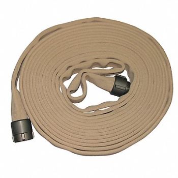 JAFLINE HD G8767 Fire Hose 50 ft Tan Polyester, 11N883