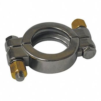 GRAINGER APPROVED High Pressure Clamp T304 Stainless Steel, 11P820