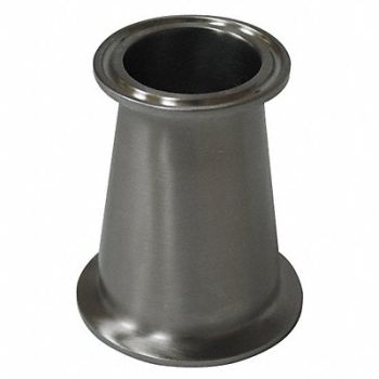 GRAINGER APPROVED Concentric Reducer T316L SS Clamp, 11P842