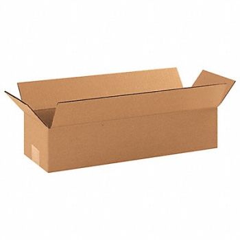 GRAINGER APPROVED Shipping Box 18x6x4 in, 11R236