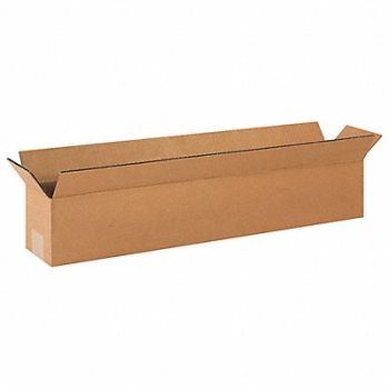 GRAINGER APPROVED Shipping Box 24x4x4 in, 11R246