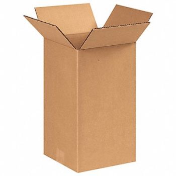 GRAINGER APPROVED Shipping Box 8x8x14 in, 11R297