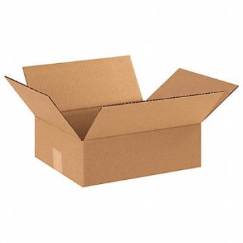 GRAINGER APPROVED Shipping Box 12x10x4 in, 11R323