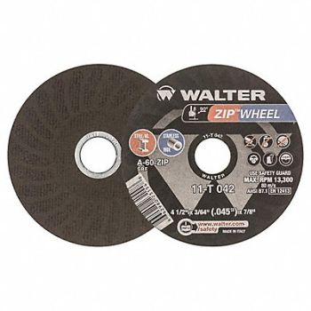 WALTER SURFACE TECHNOLOGIES Cut-Off Wheel T1 4-1/2x3/64x7/8, 32WL13
