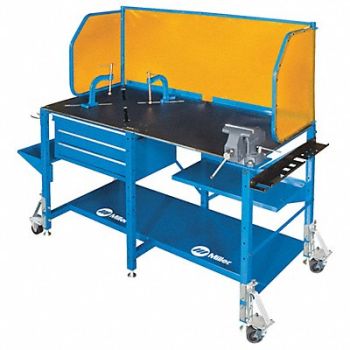 MILLER ELECTRIC Welding Table 35 in H 27 in D 57 in W, 494D98