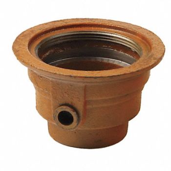 SMITH LIGHT COMMERCIAL Floor Drain Body 4In Pipe 6-1/2In Dia, 11U247