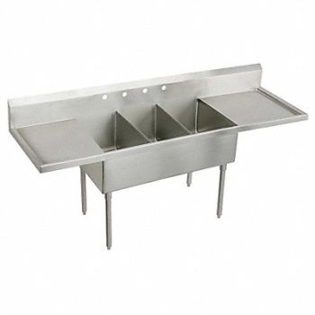 Elkay Scullery Sink Rect 15inx24inx14in, 11U293