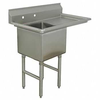 ADVANCE TABCO Scullery Sink Square 18inx18inx14in, 11U361