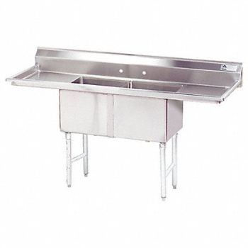 ADVANCE TABCO Scullery Sink Square 24 x24 x14, 11U374