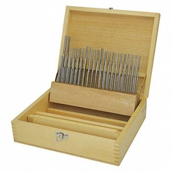 GRAINGER APPROVED Chucking Reamer Sets Wire Size 1-60 60pc, 11V305