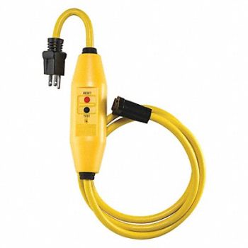 POWER FIRST Line Cord GFCI 6ft 15A Yel 125V, 11X426