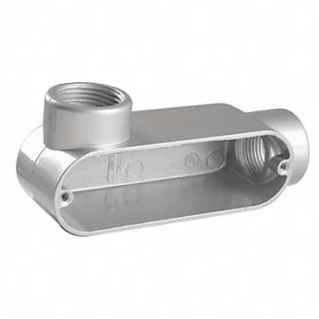 GRAINGER APPROVED Conduit Outlet Body Aluminum LL, 11Y575