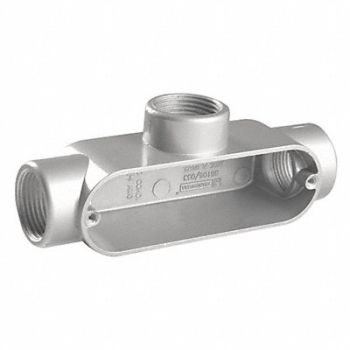 GRAINGER APPROVED Conduit Outlet Body Aluminum T, 11Y589