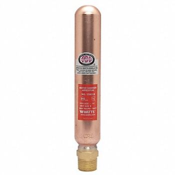 WATTS Water Hammer Arrestor 3/4 In MNPT Copper, 11Y819