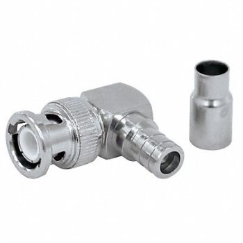 DOLPHIN COMPONENTS CORP Cable Coupler BNC/Male RG6 Coax PK10, 11Y882