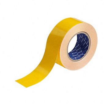 BRADY K3879 Floor Tape Yellow 2 inx100 ft Roll, 11Z096