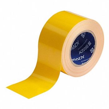 BRADY K3878 Floor Tape Yellow 3 inx100 ft Roll, 11Z107