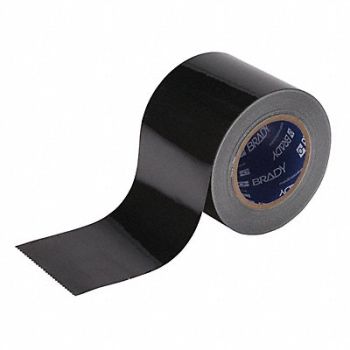 BRADY K3877 Floor Tape Black 4 inx100 ft Roll, 11Z109