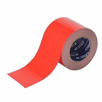 BRADY K3877 Floor Tape Red 4 inx100 ft Roll, 11Z114