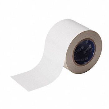 BRADY K3877 Floor Tape White 4 inx100 ft Roll, 11Z116
