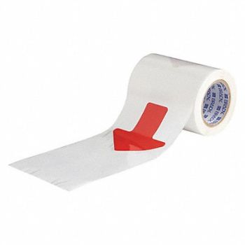 BRADY G5691 Floor Tape Red 2 inx5 in Arrow PK52, 11Z131