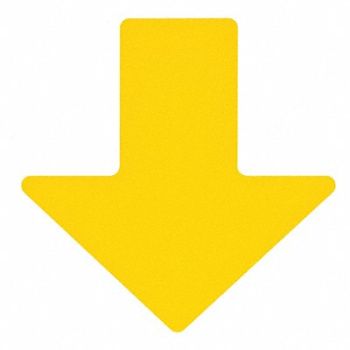 BRADY Floor Marking Tape Arrow 2In W Ylw PK100, 11Z135