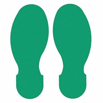 BRADY G5695 Floor Tape Green 3.5 inx10 in Foot PK10, 11Z153