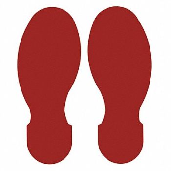 BRADY G5695 Floor Tape Red 3 1/2 inx10 in Foot PK10, 11Z154