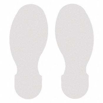 BRADY G5695 Floor Tape White 3.5 inx10 in Foot PK10, 11Z155