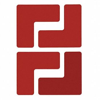 BRADY G5696 Floor Tape Red 2 inx5 in L PK20, 11Z160
