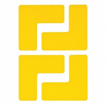 BRADY G5696 Floor Tape Yellow 2 inx5 in L PK20, 11Z161