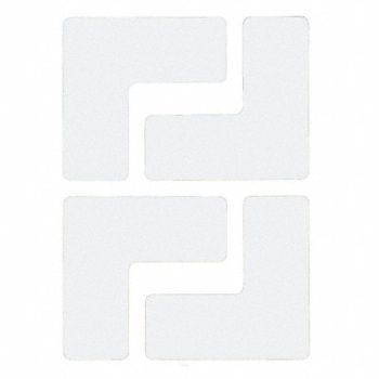 BRADY G5696 Floor Tape White 2 inx5 in L PK20, 11Z162