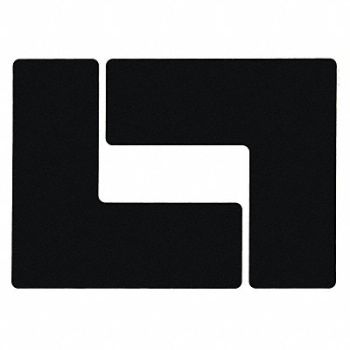 BRADY G5697 Floor Tape Black 3 inx8 in L PK20, 11Z163