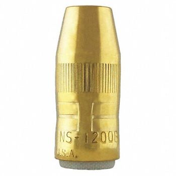 BERNARD Brass Conical MIG Welding Nozzle, 11Z550