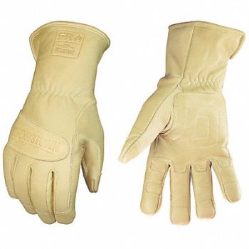 YOUNGSTOWN GLOVE CO. FR Ultimate WPUtility Glv Leather 2XL PR, 25K917
