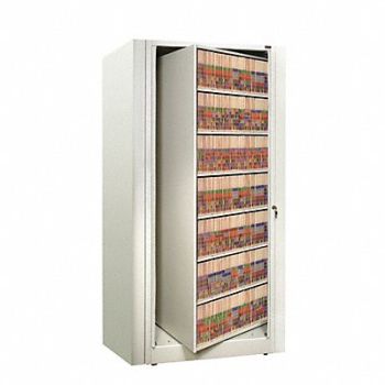 DATUM STORAGE Rotary Shelf 7H Letter Starter White, 120N98