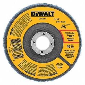 DEWALT Zirconia Flap Disc T29 40Grit 4 x5/8, 120W34