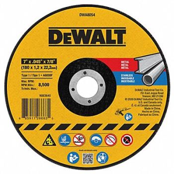 DEWALT Metal Cut-Off Wheel 7 x.045 x7/8, 120W82