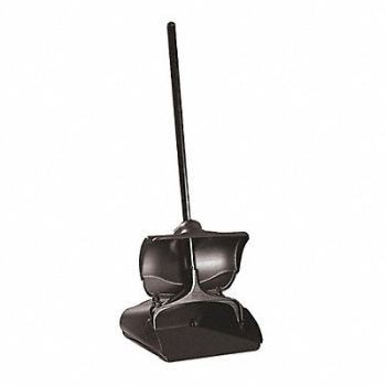 RUBBERMAID COMMERCIAL PRODUCTS Long Handled Dust Pan Black, 124T44