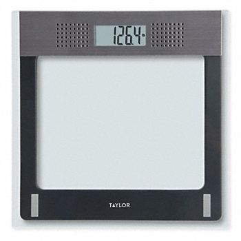 TAYLOR Personal Bath Scale Stainless Steel, 126K52