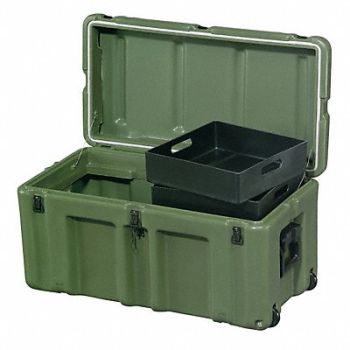 PELICAN Footlocker ODG Polyethylene 17 in, 12A005